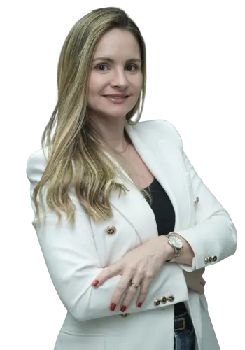 Imagem de uma mulher sorrindo