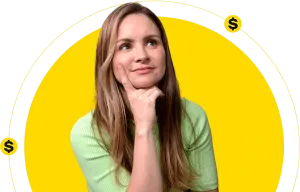 Imagem de uma pessoa com expressão de dúvida